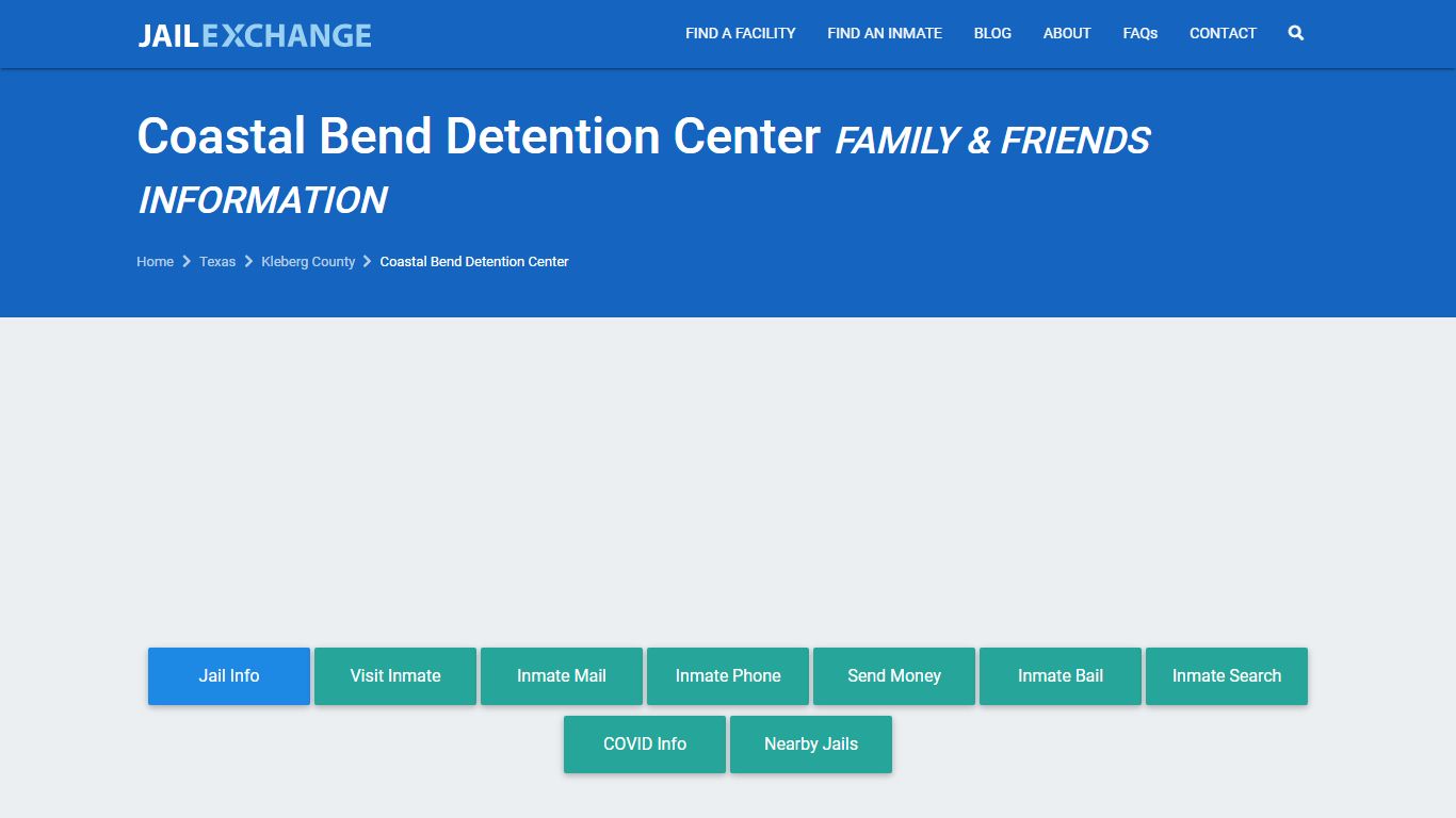 Coastal Bend Detention Center Visitation | Mail | Phone ...