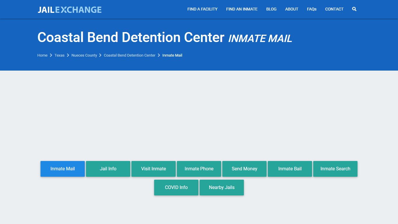 Coastal Bend Detention Center Inmate Mail Policies | Robstown,